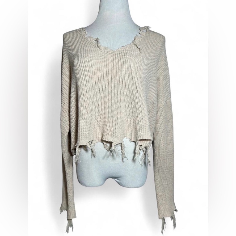HYFVE Cream Knit Sweater